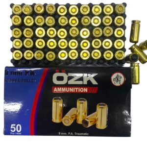 Municion Recalzada Ozkursan 9mm Deportiva